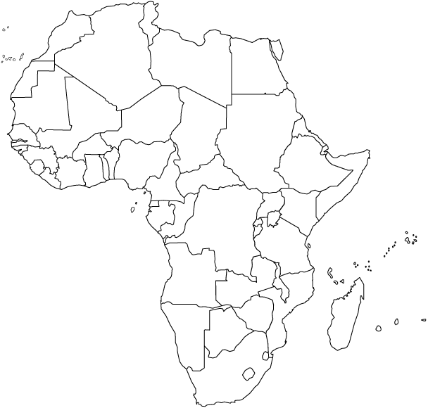 map of african countries with capitals. African Map / Flashcards