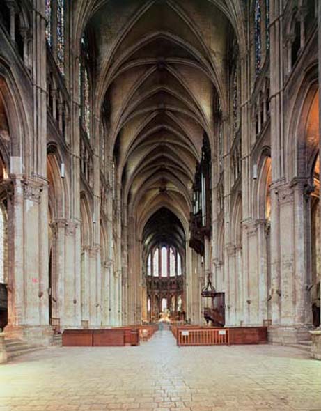 interior of Chartres Cathedral