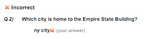 fill in the blank question, answered and reviwed