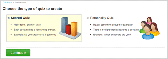 Create Scored Quiz Create Scored Quiz