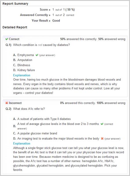 Step 3: View score report detail