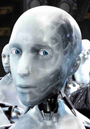 Much of the film I Robot revolves around a single robot which is different