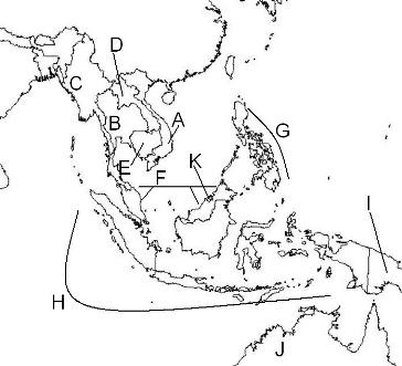 southeast asia map quiz. World Geography SE Asia,