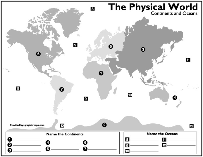 World Continents & Oceans Quiz ProProfs Quiz