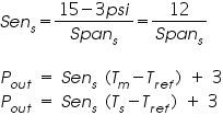 «math xmlns=¨https://www.w3.org/1998/Math/MathML¨»«mtable columnalign=¨left¨ rowspacing=¨0¨»«mtr»«mtd»«mi»S«/mi»«mi»e«/mi»«msub»«mi»n«/mi»«mi»s«/mi»«/msub»«mo»=«/mo»«mfrac»«mrow»«mn»15«/mn»«mo»-«/mo»«mn»3«/mn»«mi»p«/mi»«mi»s«/mi»«mi»i«/mi»«/mrow»«mrow»«mi»S«/mi»«mi»p«/mi»«mi»a«/mi»«msub»«mi»n«/mi»«mi»s«/mi»«/msub»«/mrow»«/mfrac»«mo»=«/mo»«mfrac»«mn»12«/mn»«mrow»«mi»S«/mi»«mi»p«/mi»«mi»a«/mi»«msub»«mi»n«/mi»«mi»s«/mi»«/msub»«/mrow»«/mfrac»«/mtd»«/mtr»«mtr»«mtd/»«/mtr»«mtr»«mtd»«msub»«mi»P«/mi»«mrow»«mi»o«/mi»«mi»u«/mi»«mi»t«/mi»«/mrow»«/msub»«mo»§nbsp;«/mo»«mo»=«/mo»«mo»§nbsp;«/mo»«mi»S«/mi»«mi»e«/mi»«msub»«mi»n«/mi»«mrow»«mi»s«/mi»«mo»§nbsp;«/mo»«/mrow»«/msub»«mo»(«/mo»«msub»«mi»T«/mi»«mi»m«/mi»«/msub»«mo»-«/mo»«msub»«mi»T«/mi»«mrow»«mi»r«/mi»«mi»e«/mi»«mi»f«/mi»«/mrow»«/msub»«mo»)«/mo»«mo»§nbsp;«/mo»«mo»+«/mo»«mo»§nbsp;«/mo»«mn»3«/mn»«/mtd»«/mtr»«mtr»«mtd»«msub»«mi»P«/mi»«mrow»«mi»o«/mi»«mi»u«/mi»«mi»t«/mi»«/mrow»«/msub»«mo»§nbsp;«/mo»«mo»=«/mo»«mo»§nbsp;«/mo»«mi»S«/mi»«mi»e«/mi»«msub»«mi»n«/mi»«mrow»«mi»s«/mi»«mo»§nbsp;«/mo»«/mrow»«/msub»«mo»(«/mo»«msub»«mi»T«/mi»«mi»s«/mi»«/msub»«mo»-«/mo»«msub»«mi»T«/mi»«mrow»«mi»r«/mi»«mi»e«/mi»«mi»f«/mi»«/mrow»«/msub»«mo»)«/mo»«mo»§nbsp;«/mo»«mo»+«/mo»«mo»§nbsp;«/mo»«mn»3«/mn»«/mtd»«/mtr»«/mtable»«/math»
