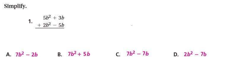 2/5 Alg:: Polynomials [+ And -] [27] - Quiz