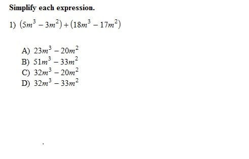 2/11 Alg:: Polynomials [add/Subtract]_25 - Quiz