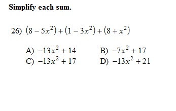 2/13 Alg:: Polynomials [add]_20 - Quiz