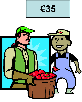 Un Negoziante Compra I Pomodori