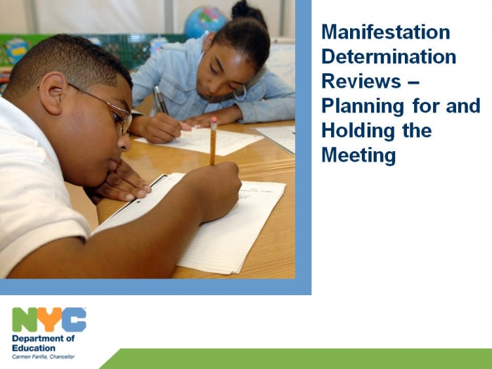 Manifestation Determination Reviews: Planning For And Holding The Meeting - Module 3 - Quiz