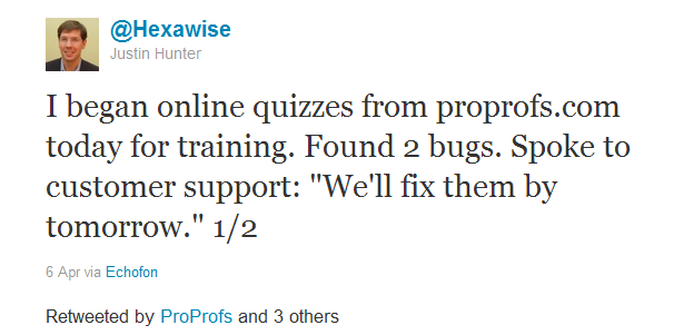 Hexawise tweets