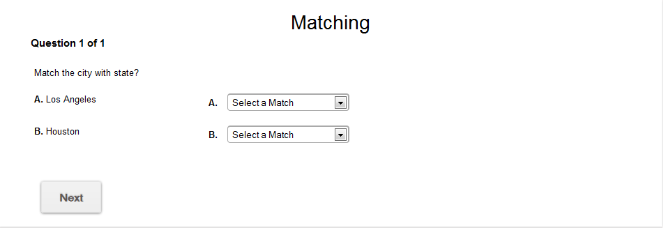 Matching Quiz Maker