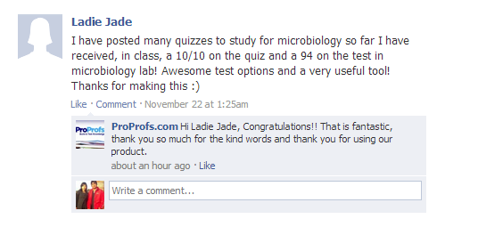 Best Comment for ProProfs Quiz Maker