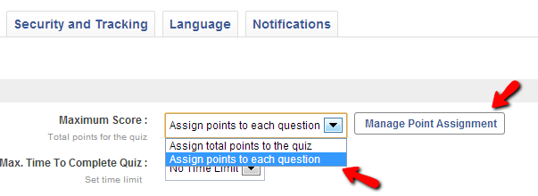 Point Assignment Assigning points to Your Quizzes Just Got Better
