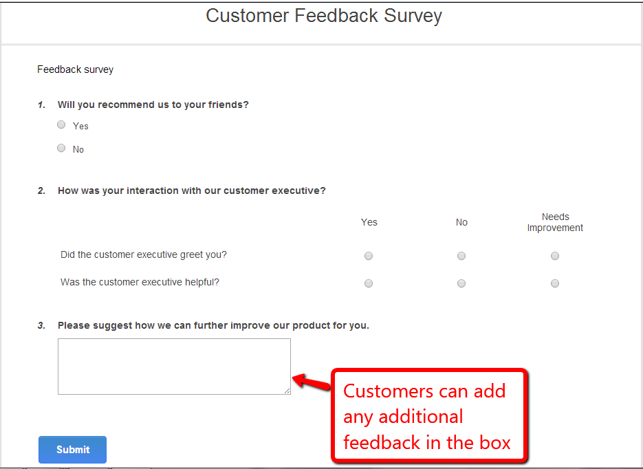 Customer Feedback Survey