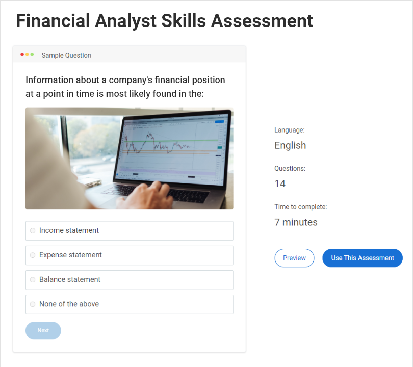 financial-analyst-skills-assessment