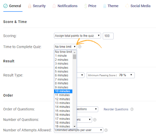 Time Bound Quizzes