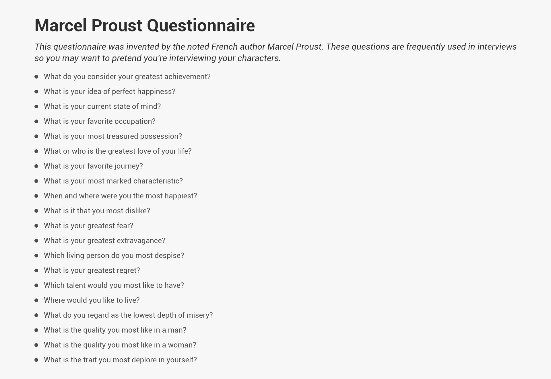list-of-fun-personality-questions