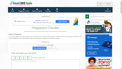 Smart SEO Tools Plagiarism Checker 