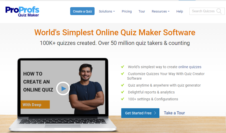 create a quiz