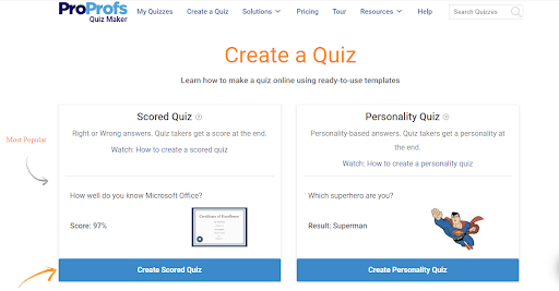 Create A Quiz