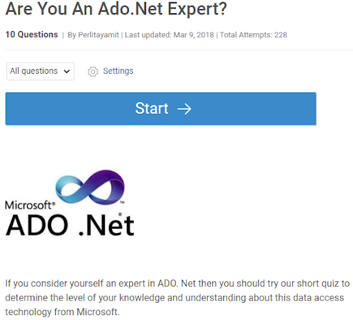 .Net expert quiz