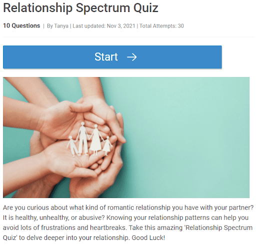 Relationship Spectrum Quiz