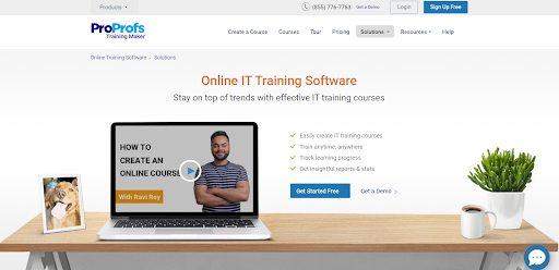 ProProfs IT training software