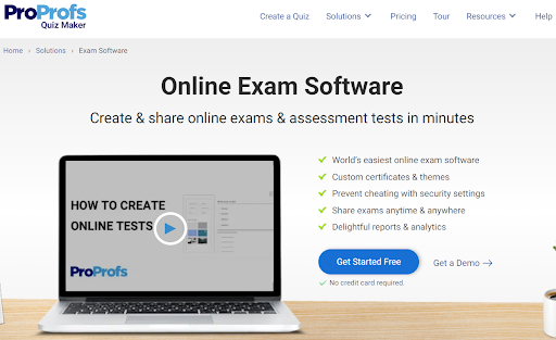 proprofs-exam-software