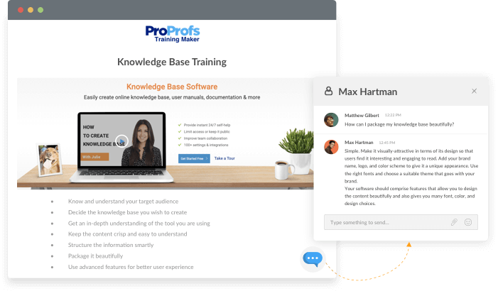 Add Q&A to ProProfs Training Maker