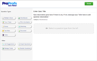 Quiz Maker - Interface