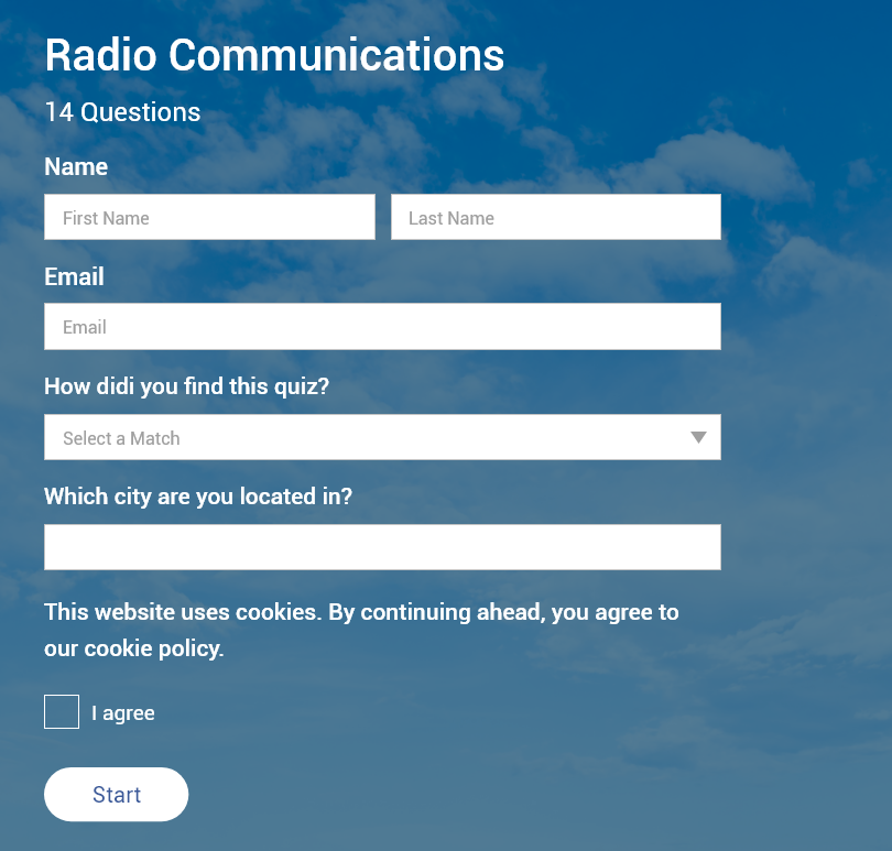 lead form for your BuzzFeed style quiz made in ProProfs Quiz Maker