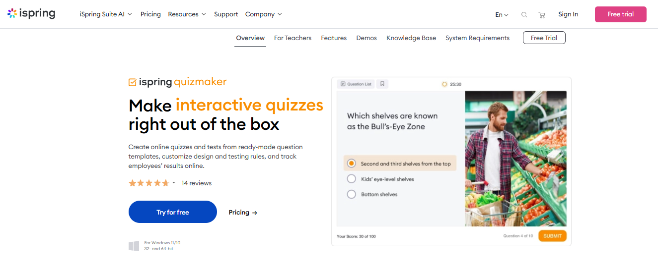 iSpring Quiz Maker
