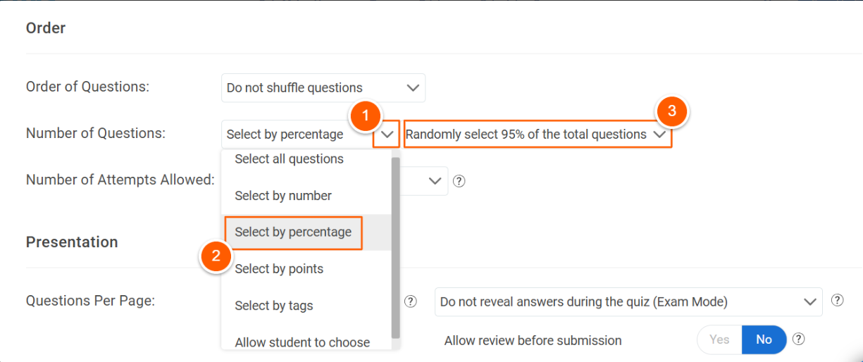How to Make Random Question Selection From a Question Bank in ProProfs