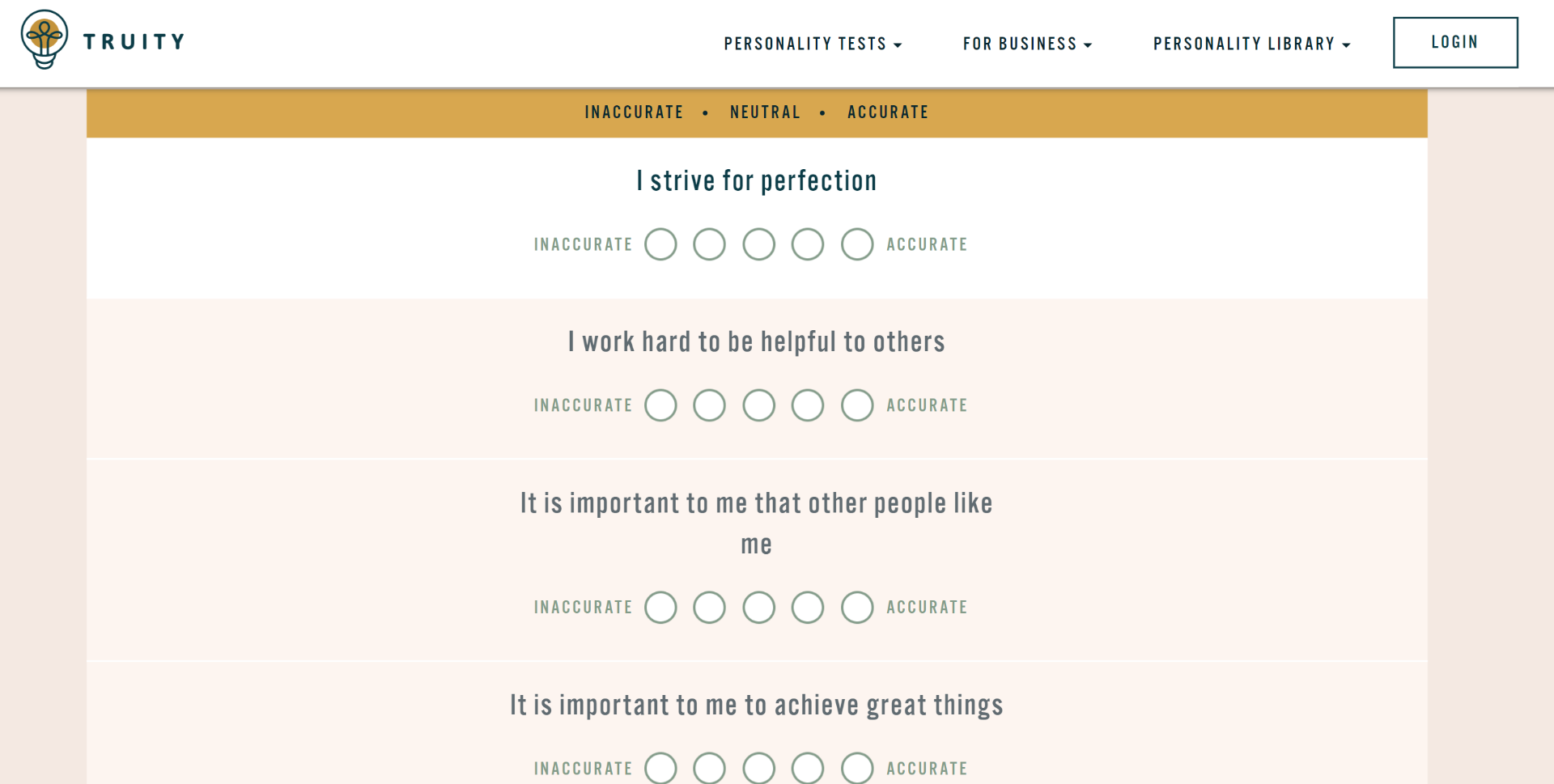 Truity – Best for Personality Tests