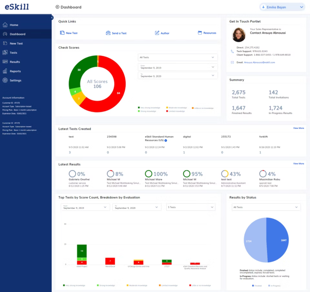 eSkill – Best for Video-Based Assessments