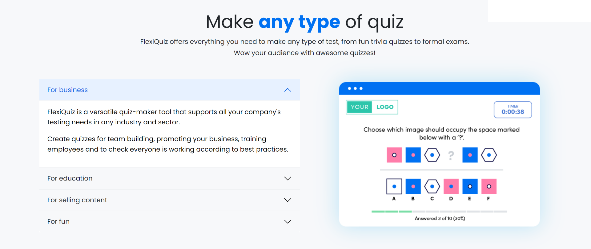FlexiQuiz – Best for Mobile Quizzes