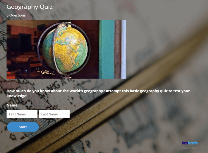 Geography Quiz