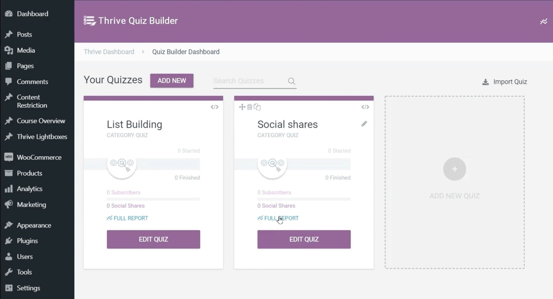 Thrive Quiz Builder- Best for Audience Segmentation