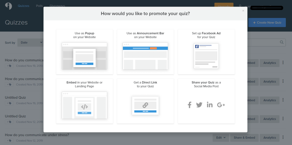 Interact - Best for Template-Based Lead Generation Quizzes
