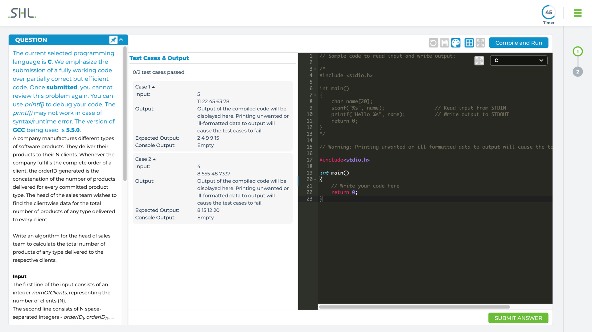 SHL - Best for Live Coding Interviews
