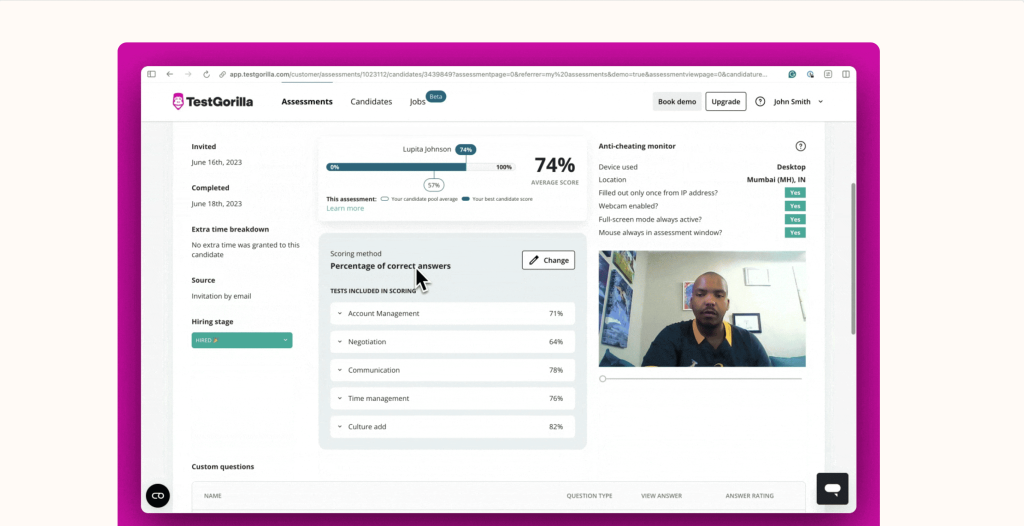 technical assessment tool