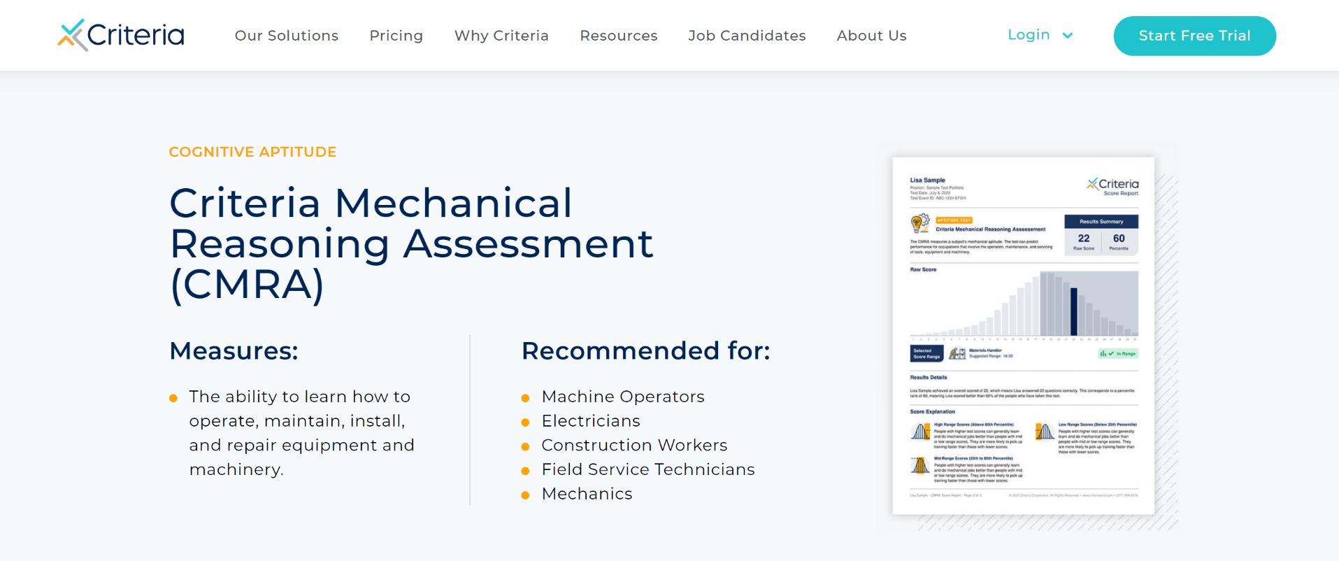 Criteria Corp Best for Personality Assessments