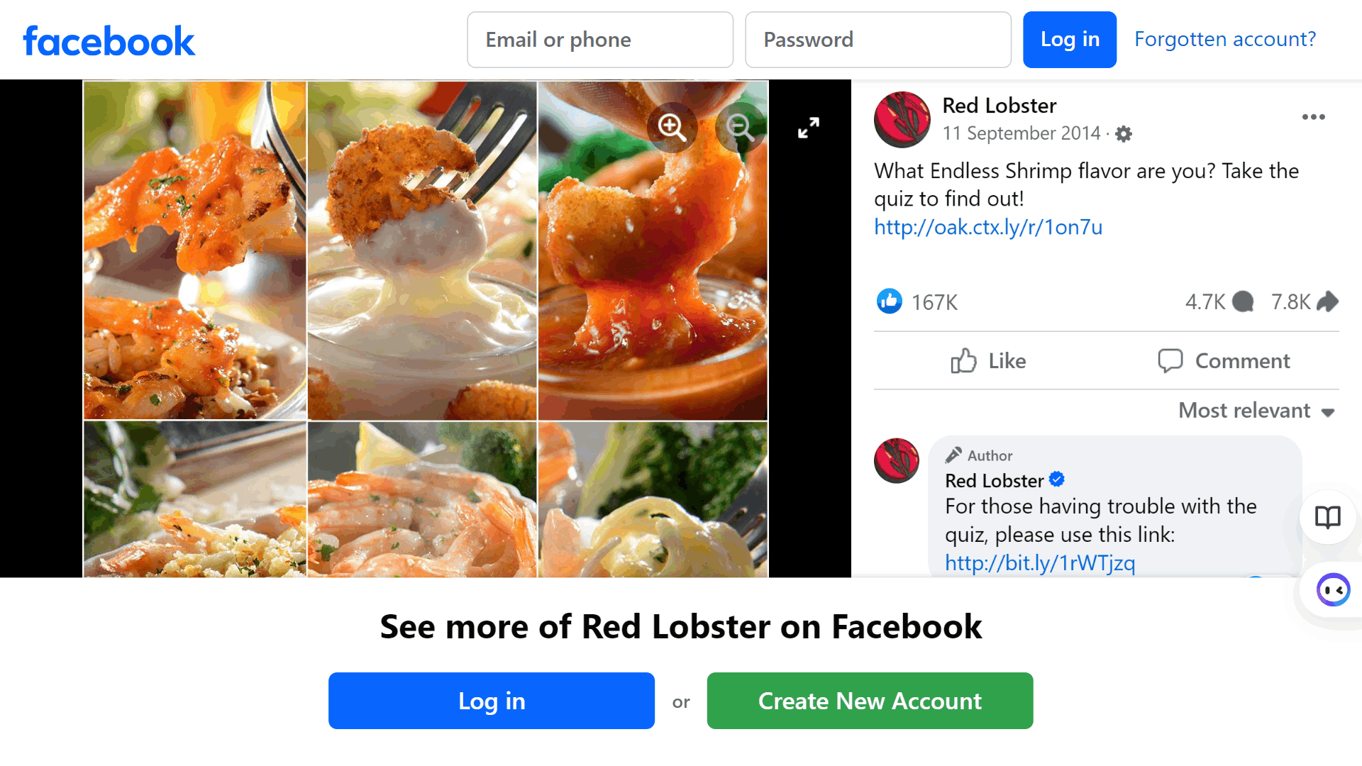 Red Lobster WordPress Quiz