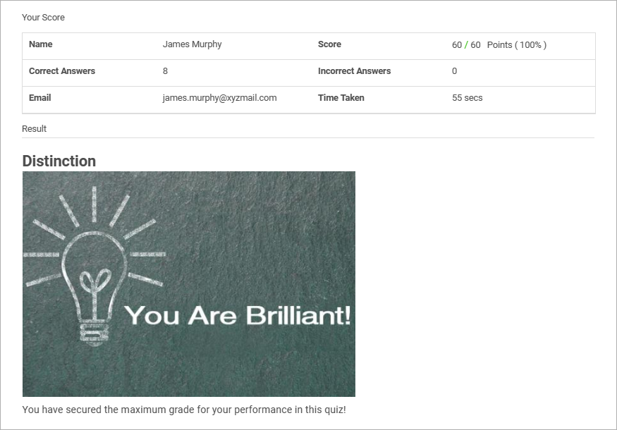 Customized Result Summaries