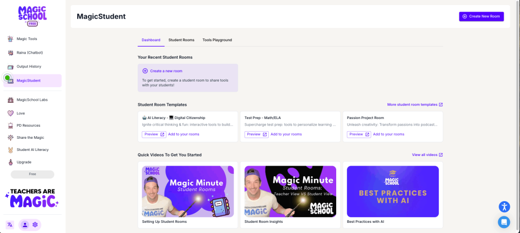 Magic-School-AI Dashboard