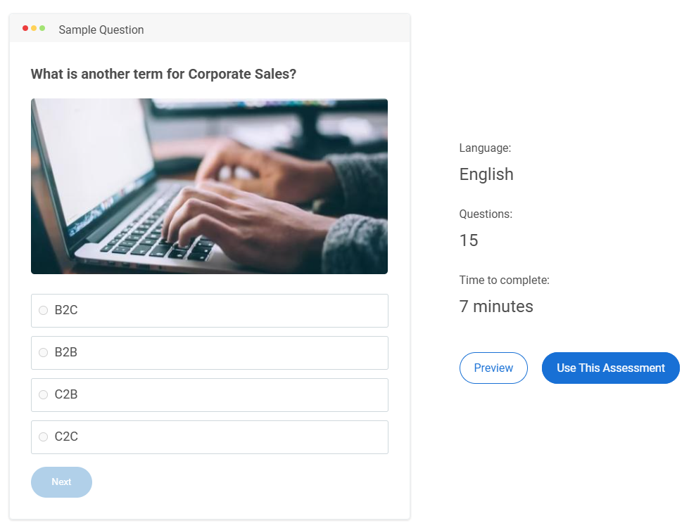 Corporate Training Assessments