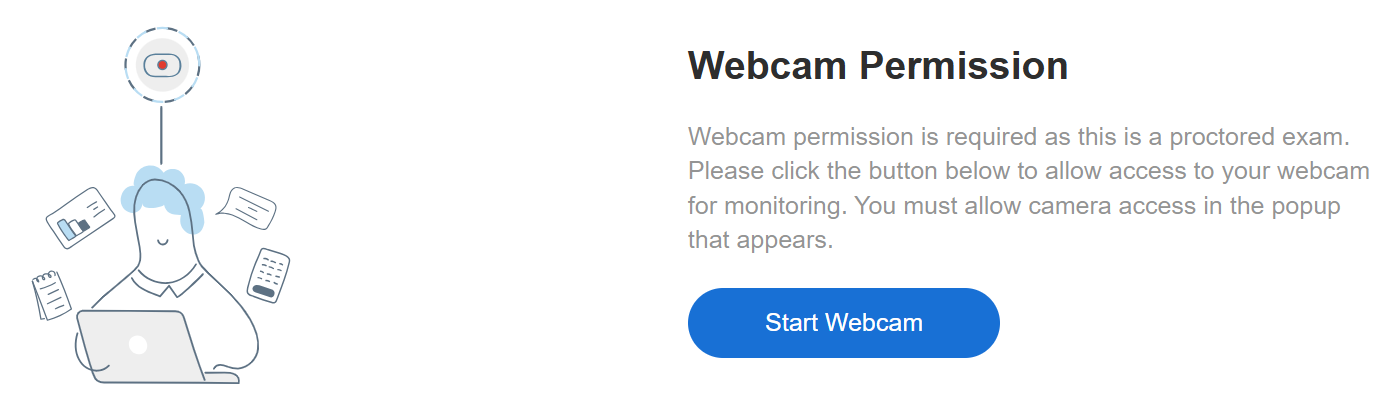 Webcam proctoring