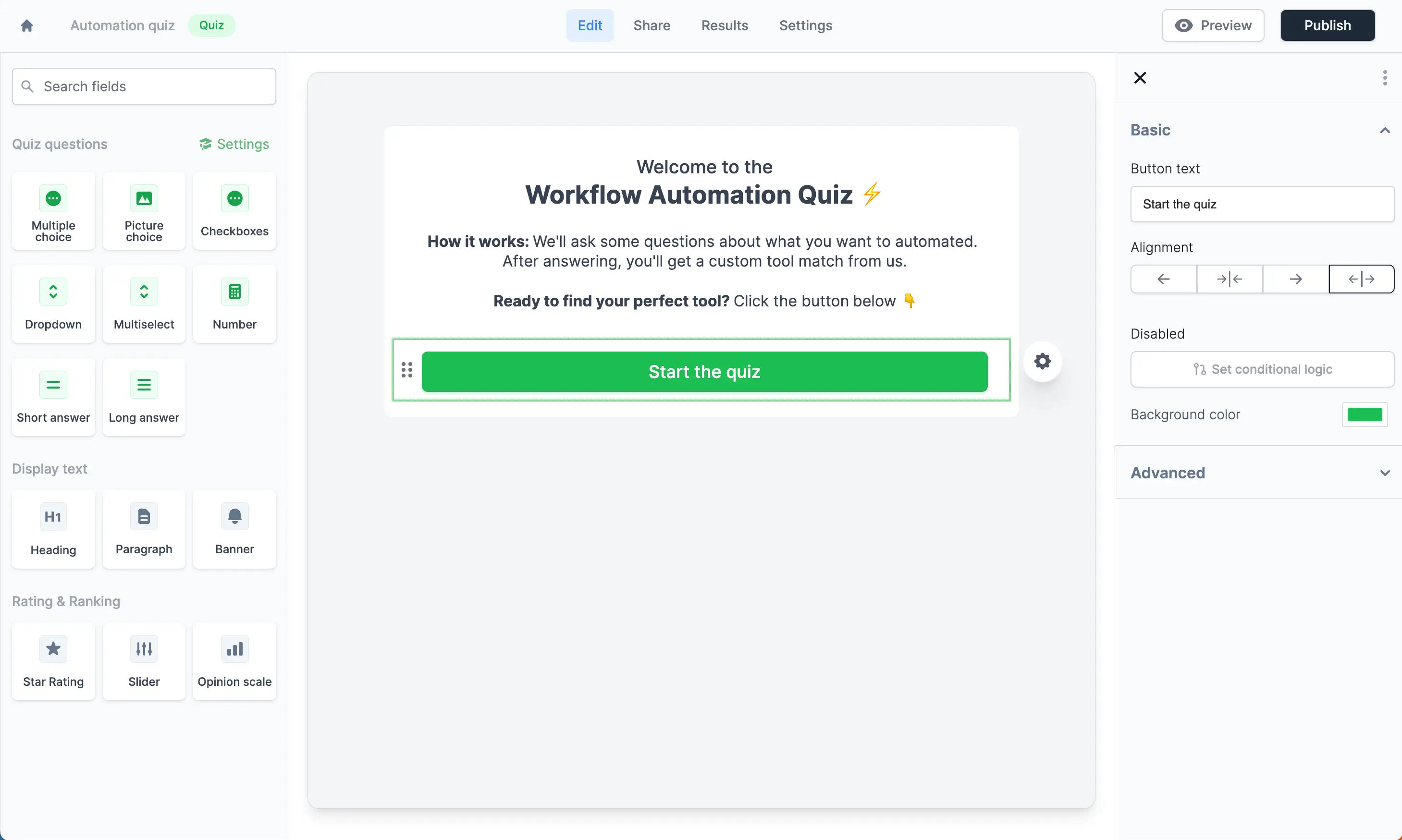 Fillout - Jotform Quiz Maker Alternatives