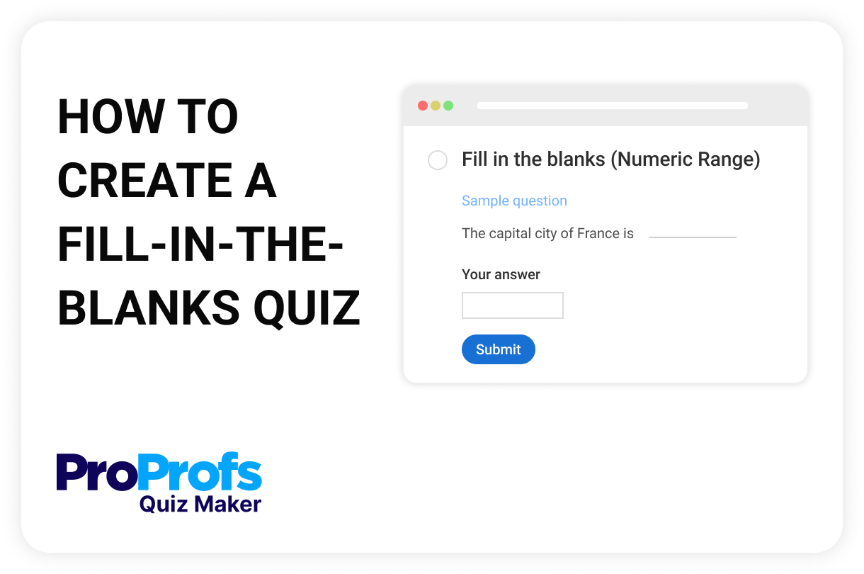 How to Create a Fill-in-the-Blank Quiz